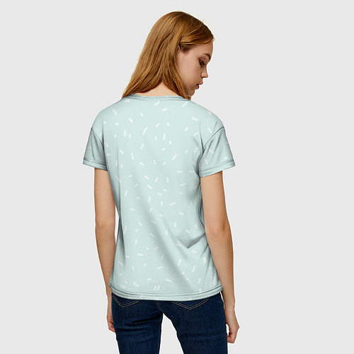 Женская футболка Влюбленные еноты / 3D-принт – фото 4