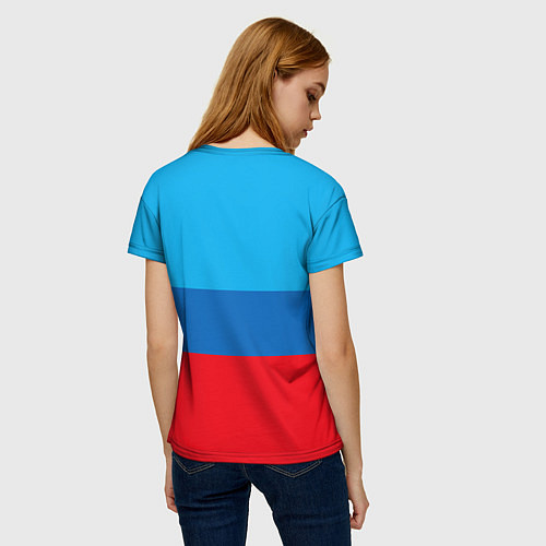 Женская футболка Луганская республика / 3D-принт – фото 4