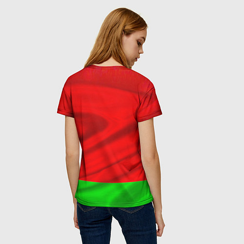 Женская футболка Belarus / 3D-принт – фото 4