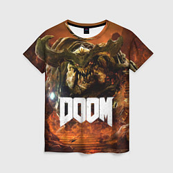 Женская футболка DOOM 4: Hell Cyberdemon