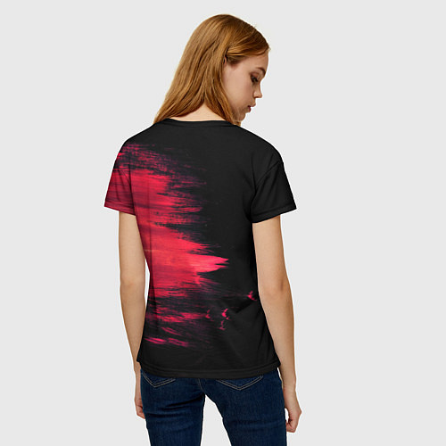 Женская футболка Краска / 3D-принт – фото 4
