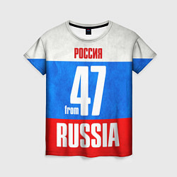 Футболка женская Russia: from 47, цвет: 3D-принт