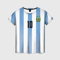 Футболка женская Месси - сборная Аргентины, цвет: 3D-принт