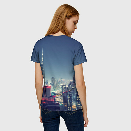 Женская футболка Дубай / 3D-принт – фото 4