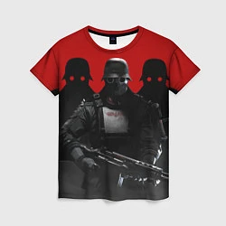 Женская футболка Wolfenstein Soldiers