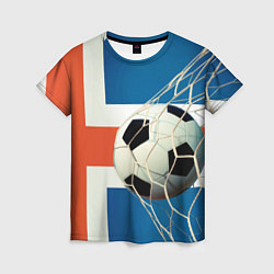 Женская футболка Исландский футбол