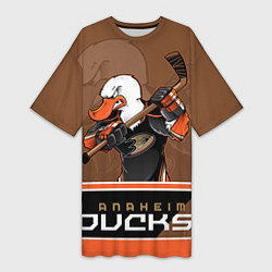 Женская длинная футболка Anaheim Ducks