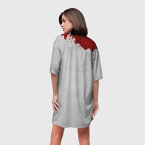 Женская длинная футболка Ходячий Дерил Диксон / 3D-принт – фото 4