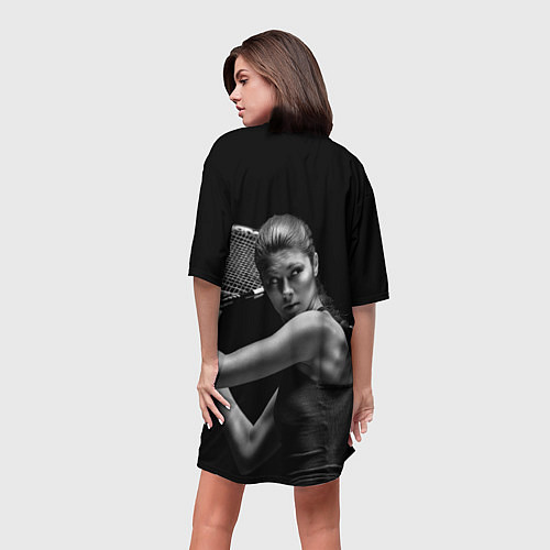Женская длинная футболка Ответный удар / 3D-принт – фото 4