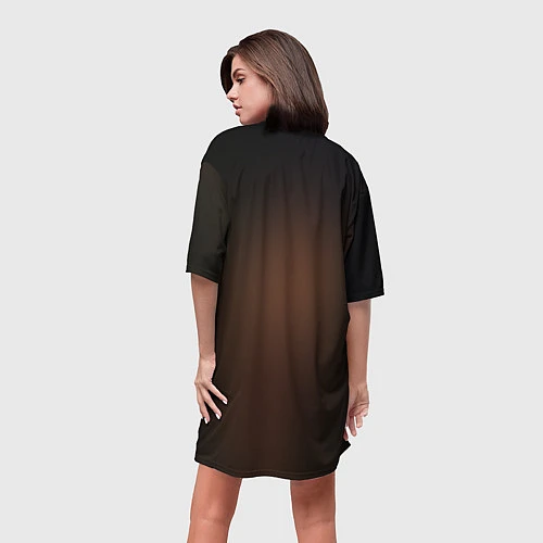 Женская длинная футболка Ниган / 3D-принт – фото 4