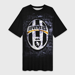 Футболка женская длинная Juventus: shadows, цвет: 3D-принт