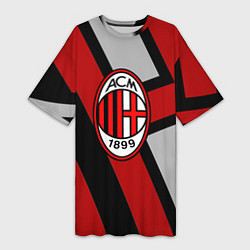 Женская длинная футболка Milan FC 1899