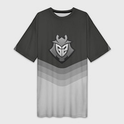 Футболка женская длинная G2 Esports Uniform, цвет: 3D-принт