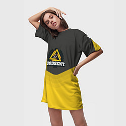 Футболка женская длинная Godsent Uniform, цвет: 3D-принт — фото 2