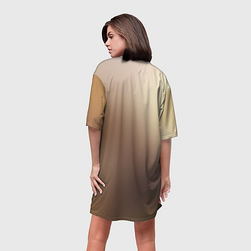 Женская длинная футболка Sun / 3D-принт – фото 4