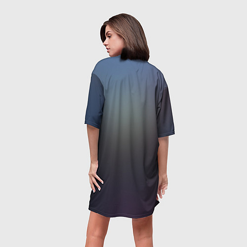 Женская длинная футболка Fizz / 3D-принт – фото 4