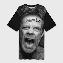 Футболка женская длинная Shameless Face, цвет: 3D-принт