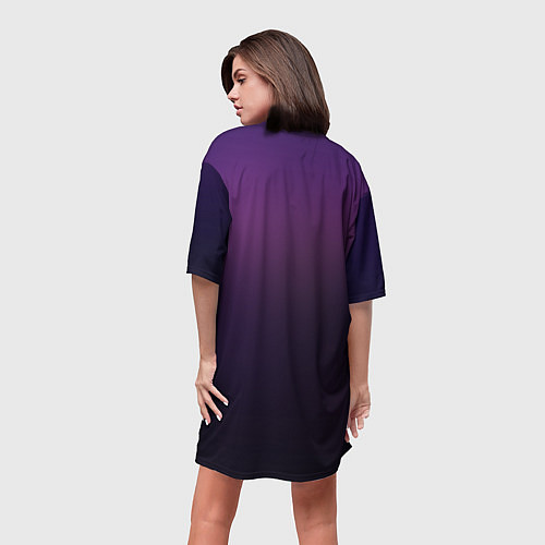 Женская длинная футболка Тарик / 3D-принт – фото 4