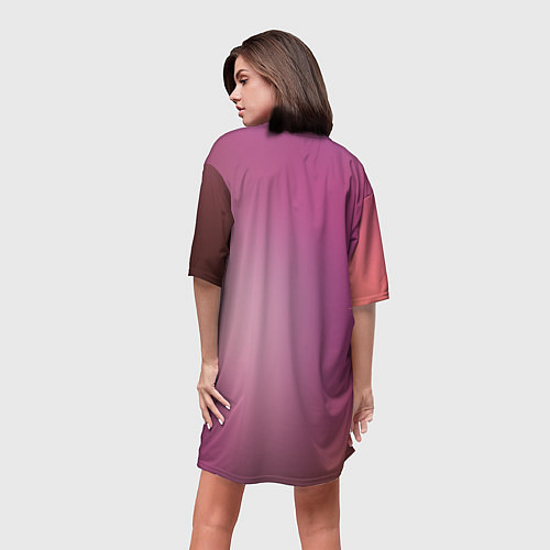 Женская длинная футболка VI / 3D-принт – фото 4