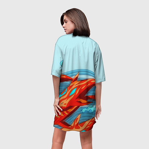 Женская длинная футболка CS GO: AR Style / 3D-принт – фото 4