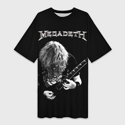 Футболка женская длинная Dave Mustaine, цвет: 3D-принт