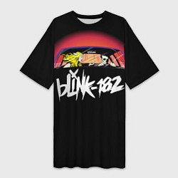 Женская длинная футболка Blink-182
