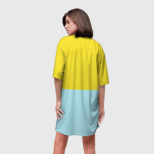 Женская длинная футболка Черный кот выглядывает / 3D-принт – фото 4