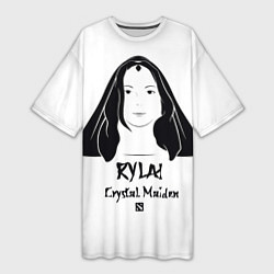 Женская длинная футболка Rylai: Crystal Maiden
