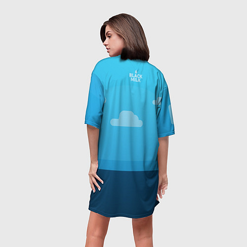 Женская длинная футболка Летнее мороженное / 3D-принт – фото 4