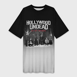 Женская длинная футболка Hollywood Undead: Day of the dead