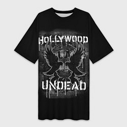 Женская длинная футболка Hollywood Undead: LA