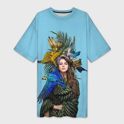 Женская длинная футболка Lana Del Rey: Tropical