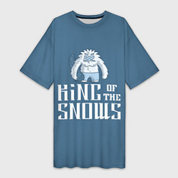 Женская длинная футболка Король снегов