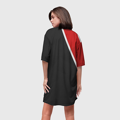 Женская длинная футболка N7 Space / 3D-принт – фото 4