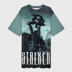 Женская длинная футболка STALKER: Pripyat