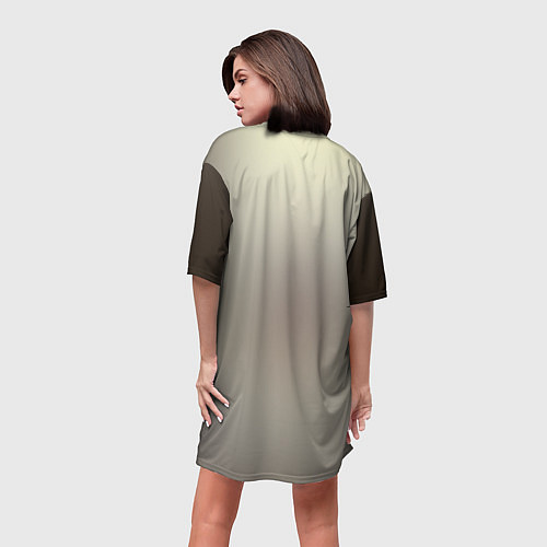 Женская длинная футболка Girl-boy / 3D-принт – фото 4
