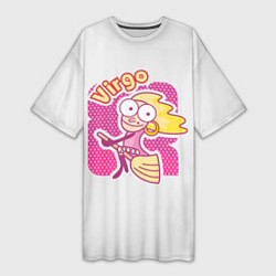 Женская длинная футболка Дева: Virgo