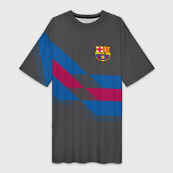 Женская длинная футболка Barcelona FC: Dark style