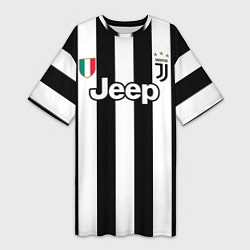 Футболка женская длинная Juventus FC: Dybala Home 17/18, цвет: 3D-принт
