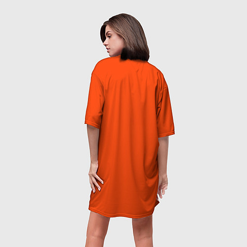 Женская длинная футболка Лисица / 3D-принт – фото 4