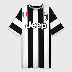Футболка женская длинная Juventus FC: Higuain Home 17/18, цвет: 3D-принт