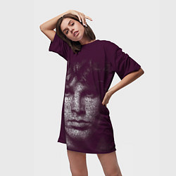 Футболка женская длинная The Doors: Jim Morrison, цвет: 3D-принт — фото 2