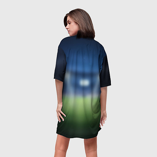 Женская длинная футболка CR7 / 3D-принт – фото 4