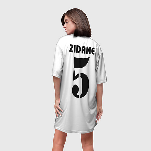 Женская длинная футболка Zidane ретро / 3D-принт – фото 4