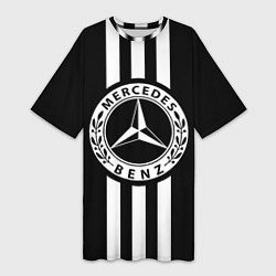Женская длинная футболка Mercedes-Benz Black