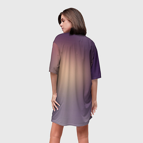 Женская длинная футболка Violet Evergarden / 3D-принт – фото 4