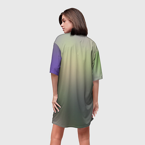 Женская длинная футболка Violet Evergarden / 3D-принт – фото 4