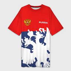 Женская длинная футболка Russian Style