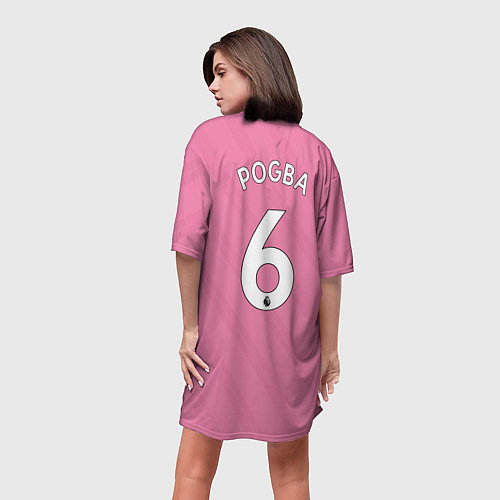 Женская длинная футболка FC MU: Pogba Third 18/19 / 3D-принт – фото 4