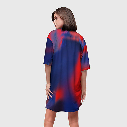 Женская длинная футболка T-Fest: Neon Style / 3D-принт – фото 4